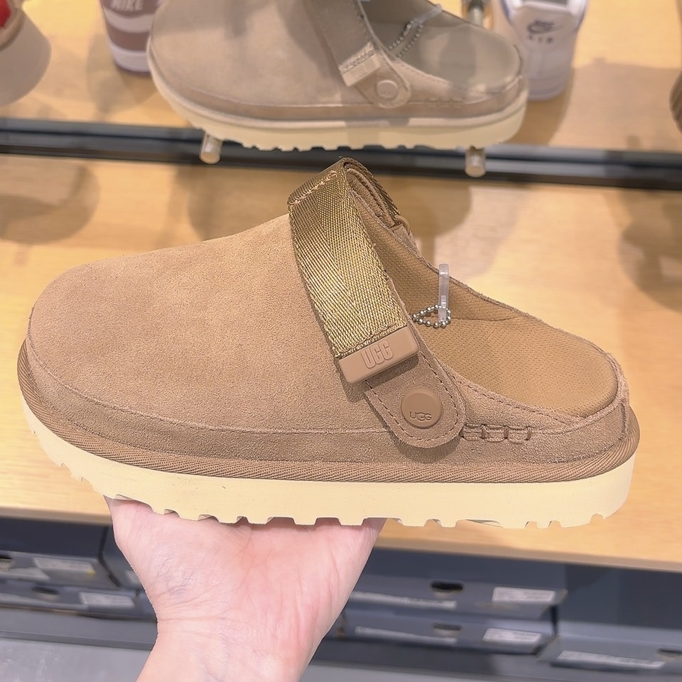 UGG 2way麂皮小厚底拖鞋