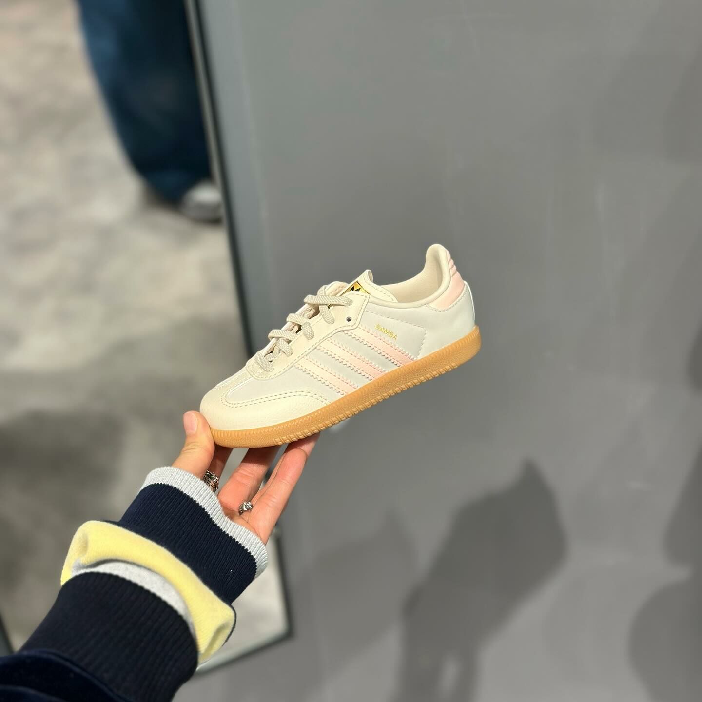 Adidas Originals Samba OG EL I 日本新款 奶油粉 奶油白 小童 童鞋 JH7600