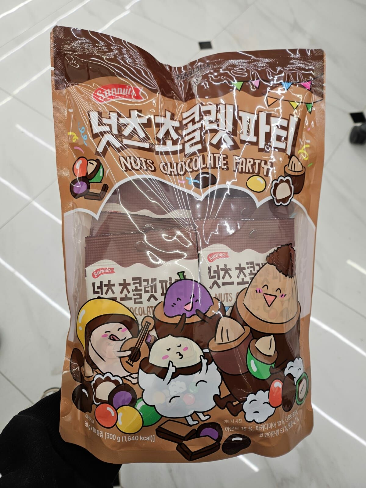 韓國連線 雜錦NUTS朱古力（一袋10小包）（K3 MA217）