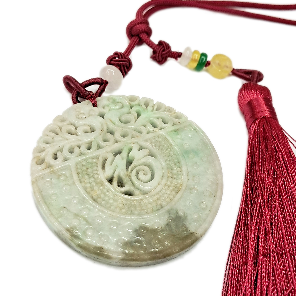 福滿門{緬甸玉}雙面巧雕玉珮吉祥掛飾【十方】135496