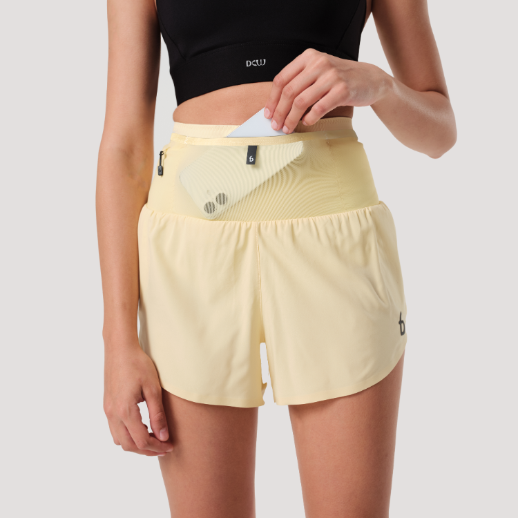 FlipBelt 飛力跑空氣腰包女生短褲 2.0