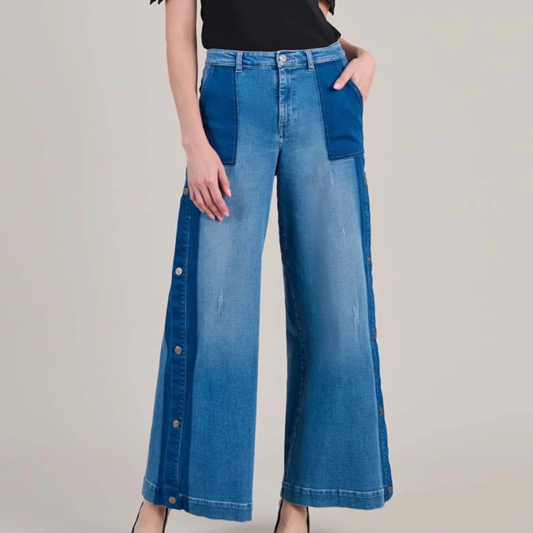 1AN0320-074 ANNE FONTAINE Vesly Jean Blue #P20F137515 (C-EU-E)