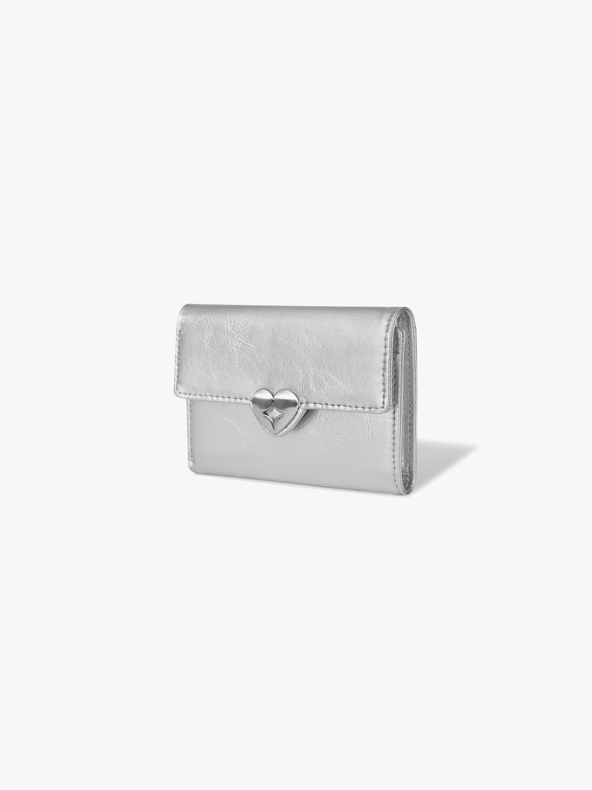 fennec - hearty flap wallet (silver)