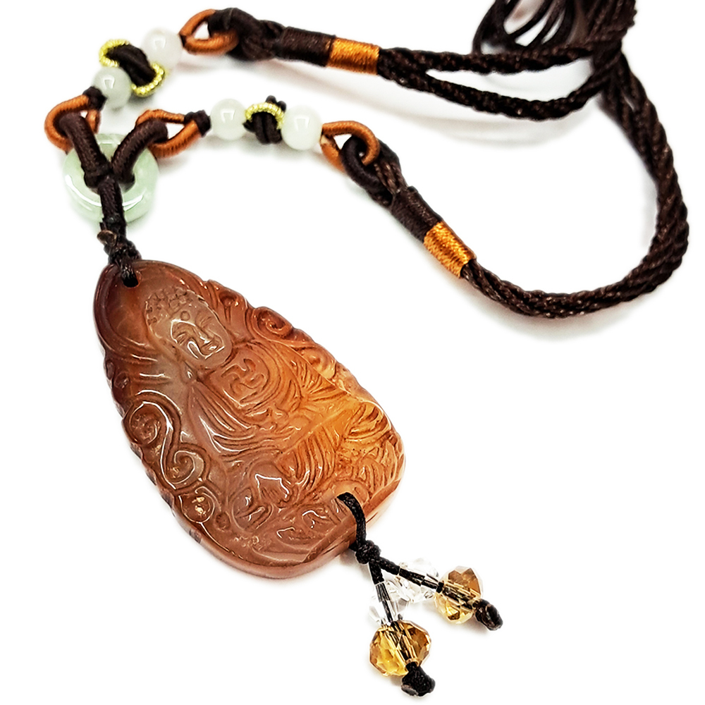 佛陀{紅玉髓}中國結項鍊【十方】140152