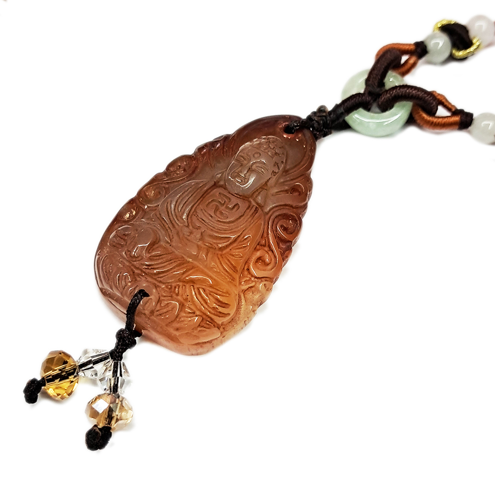 佛陀{紅玉髓}中國結項鍊【十方】140152