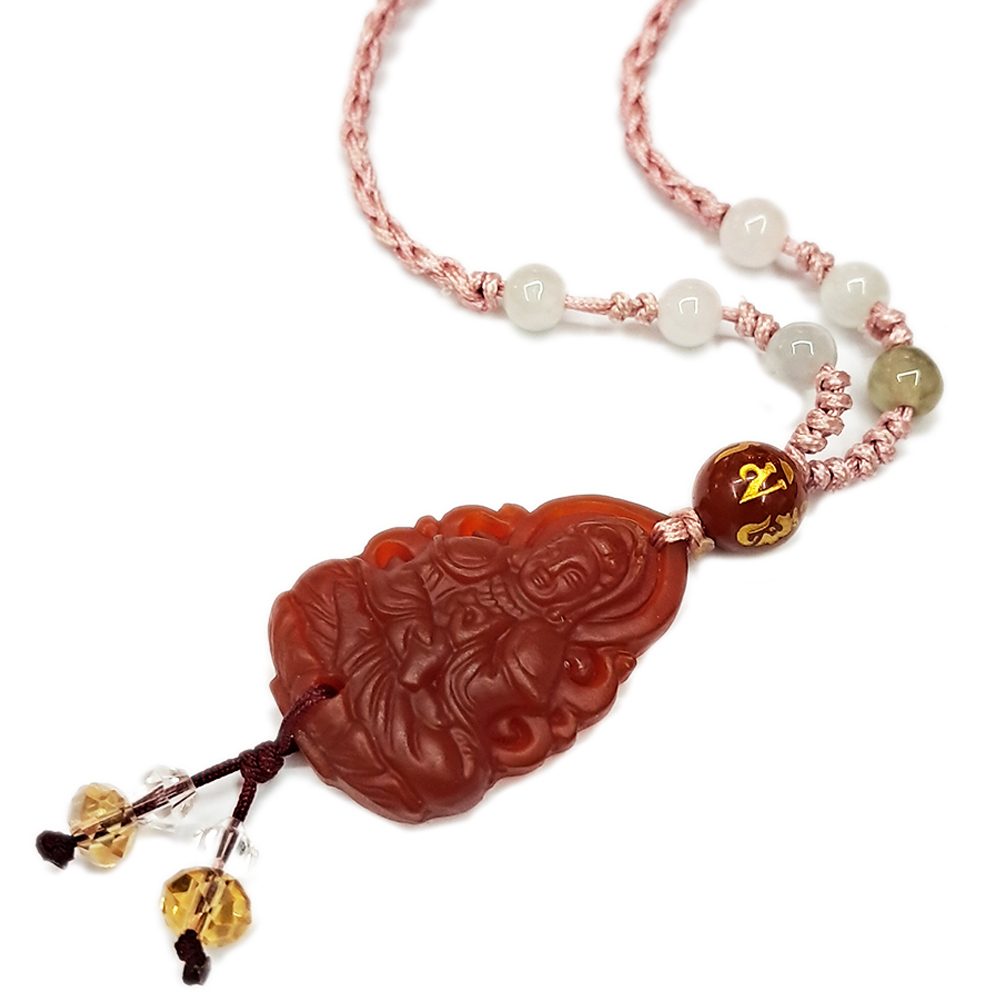 吉祥觀音{紅玉髓}項鍊【十方】140137