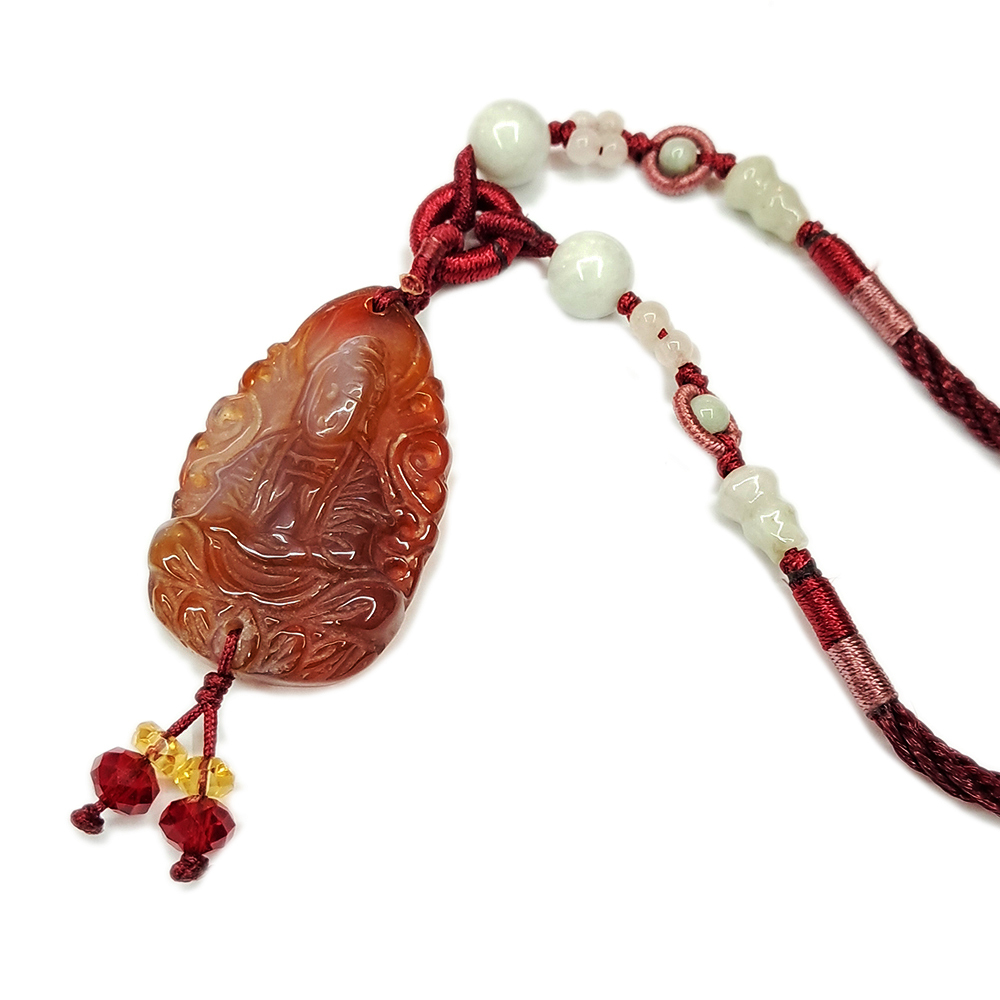 吉祥觀音{紅玉髓}項鍊【十方】140145