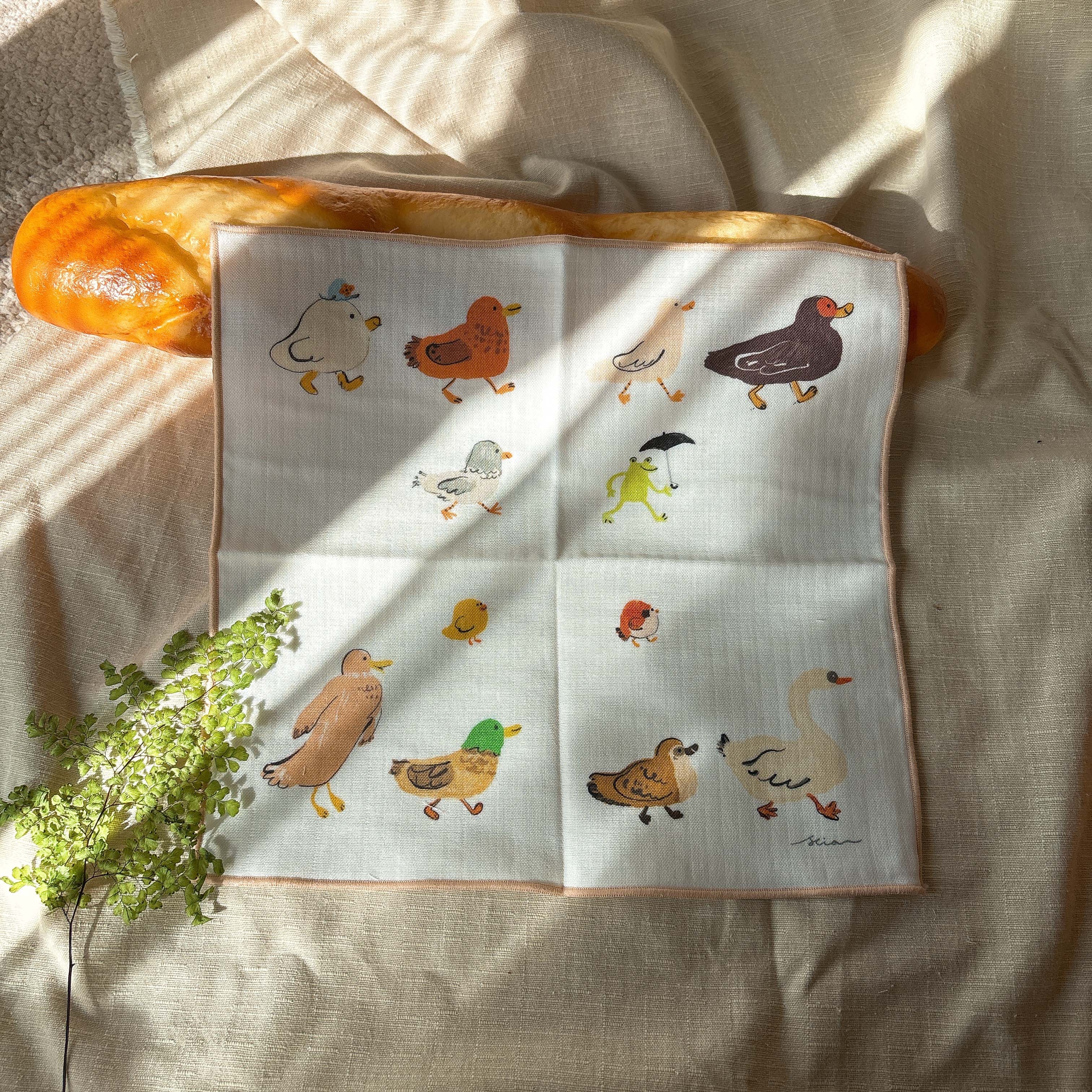 散步水鳥 三重紗手帕｜SEVERUS LIAN 里恩太太