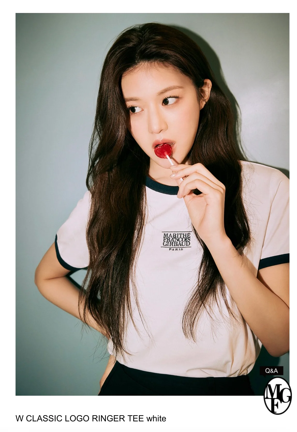【品牌清貨SALE】 【現貨】【MFG】W CLASSIC LOGO RINGER TEE