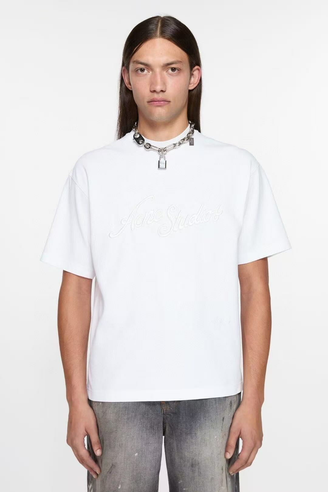 Acne studios 3D刺繡LOGO 短踢 (3色)