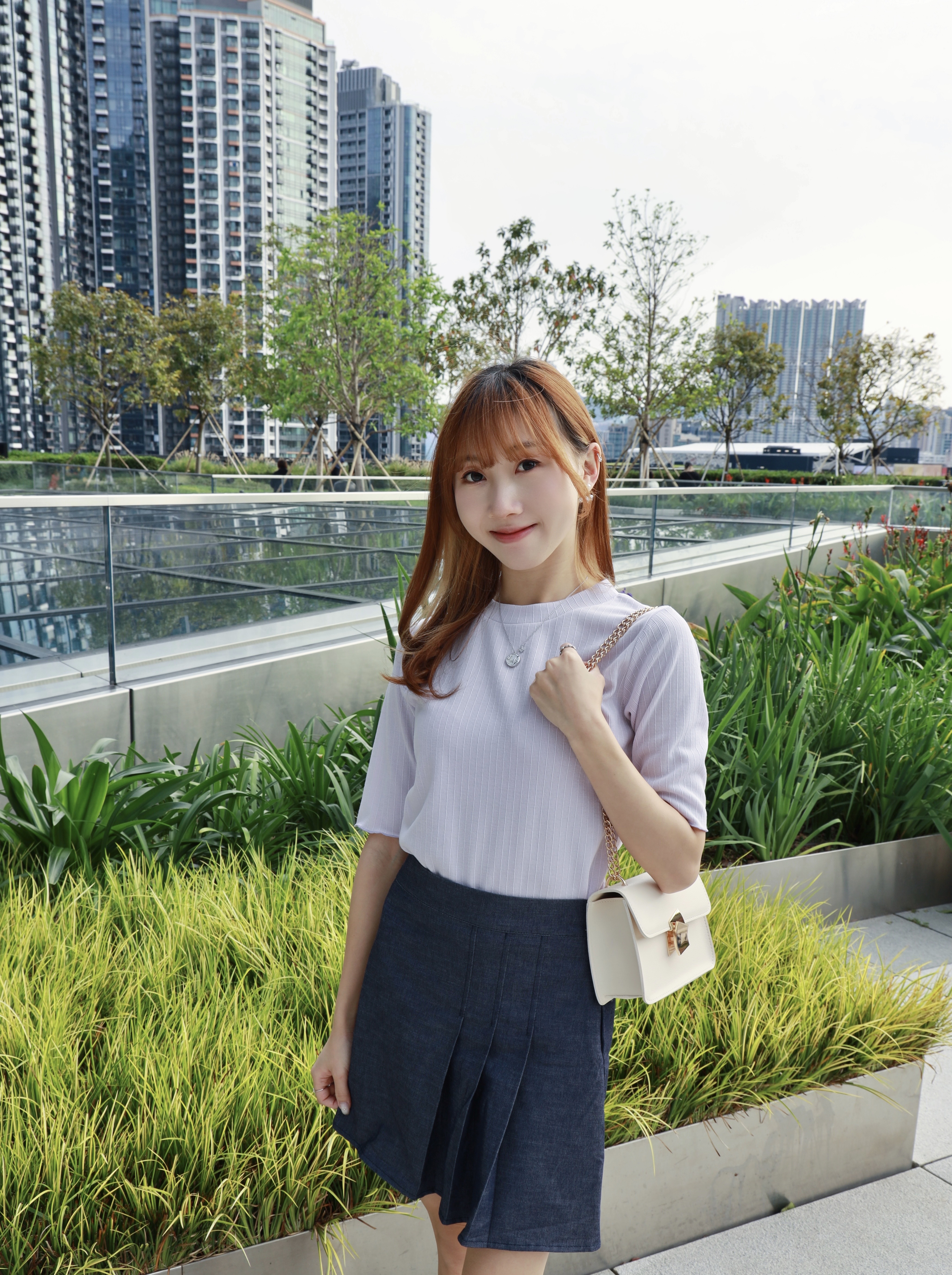 ||TOP569|| 溫柔Basic圓領木耳邊中袖Top