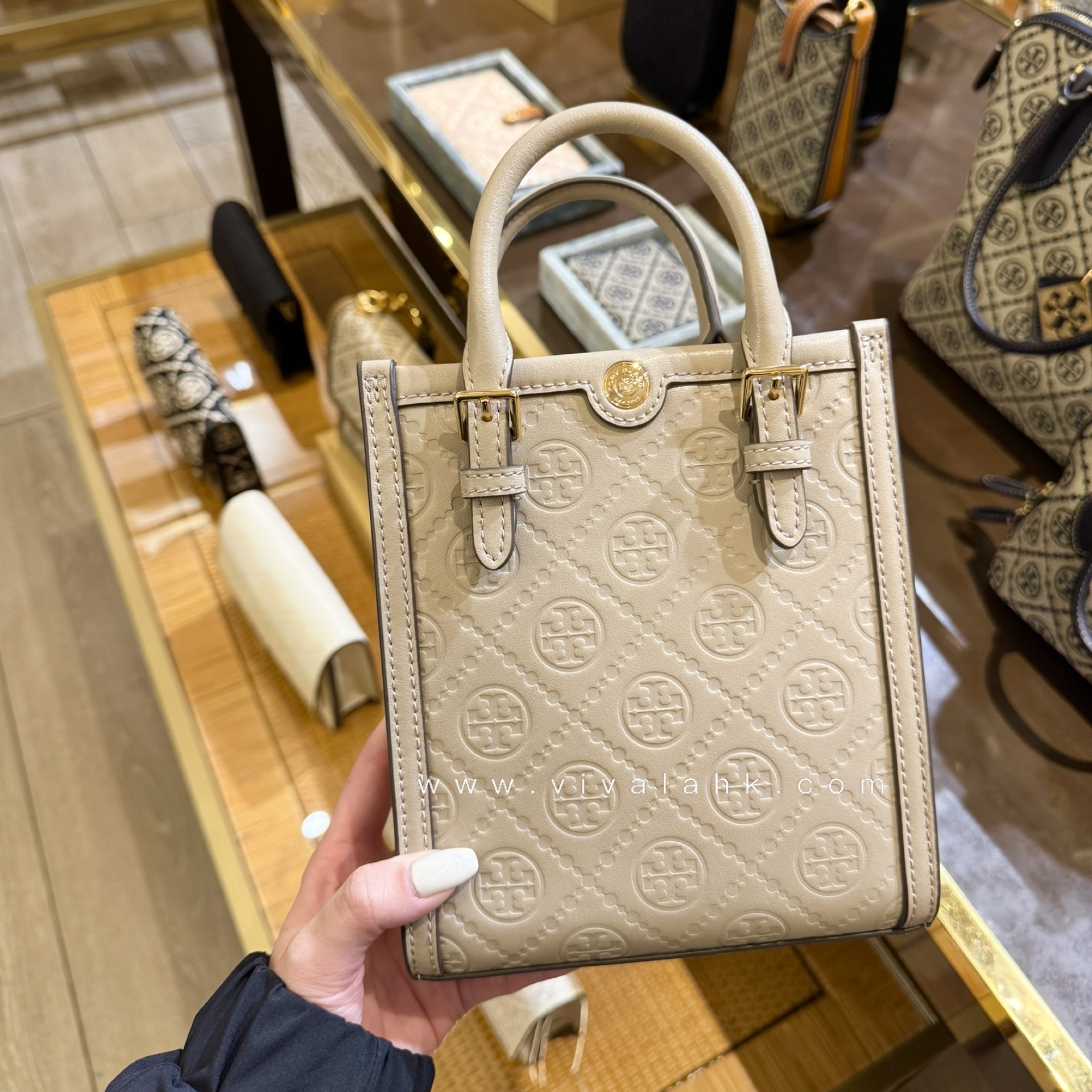 Tory Burch - T Monogram Mini Tote (全皮) (158515)