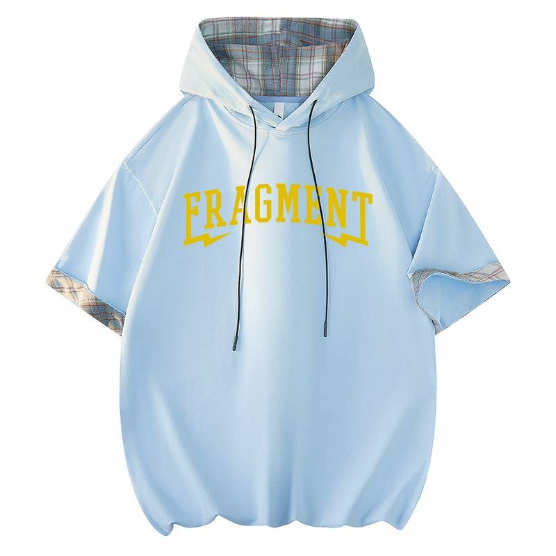 聯名 Dryworld X Fragment Design 胸口大Logo 背後小熊連帽格紋 短袖上衣 TEE FD-XYT31991KT3020