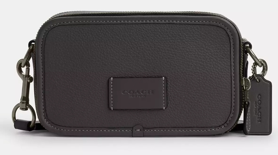 [S] COACH CM113 WYATT CROSSBODY LEATHER,BLACK, 196395310661 (SCO804)