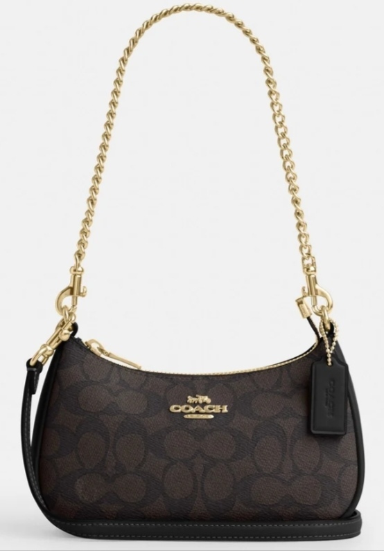 [S] COACH CW323 TER MIN SIG CNVS,IM/WALNUT/BLACK, 196395554935 (SCO958)