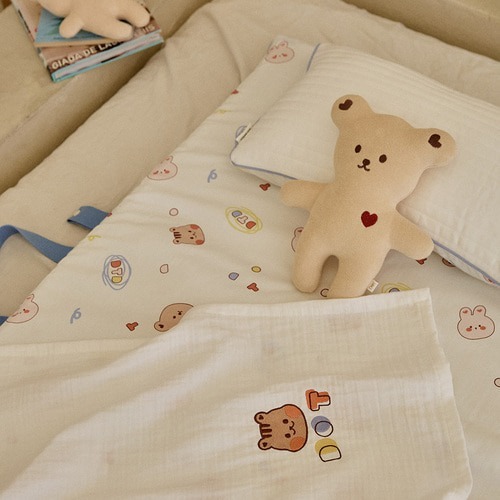 25S/S Duraron超強冷感布料-遊戲園地幼兒枕頭套(30x50)