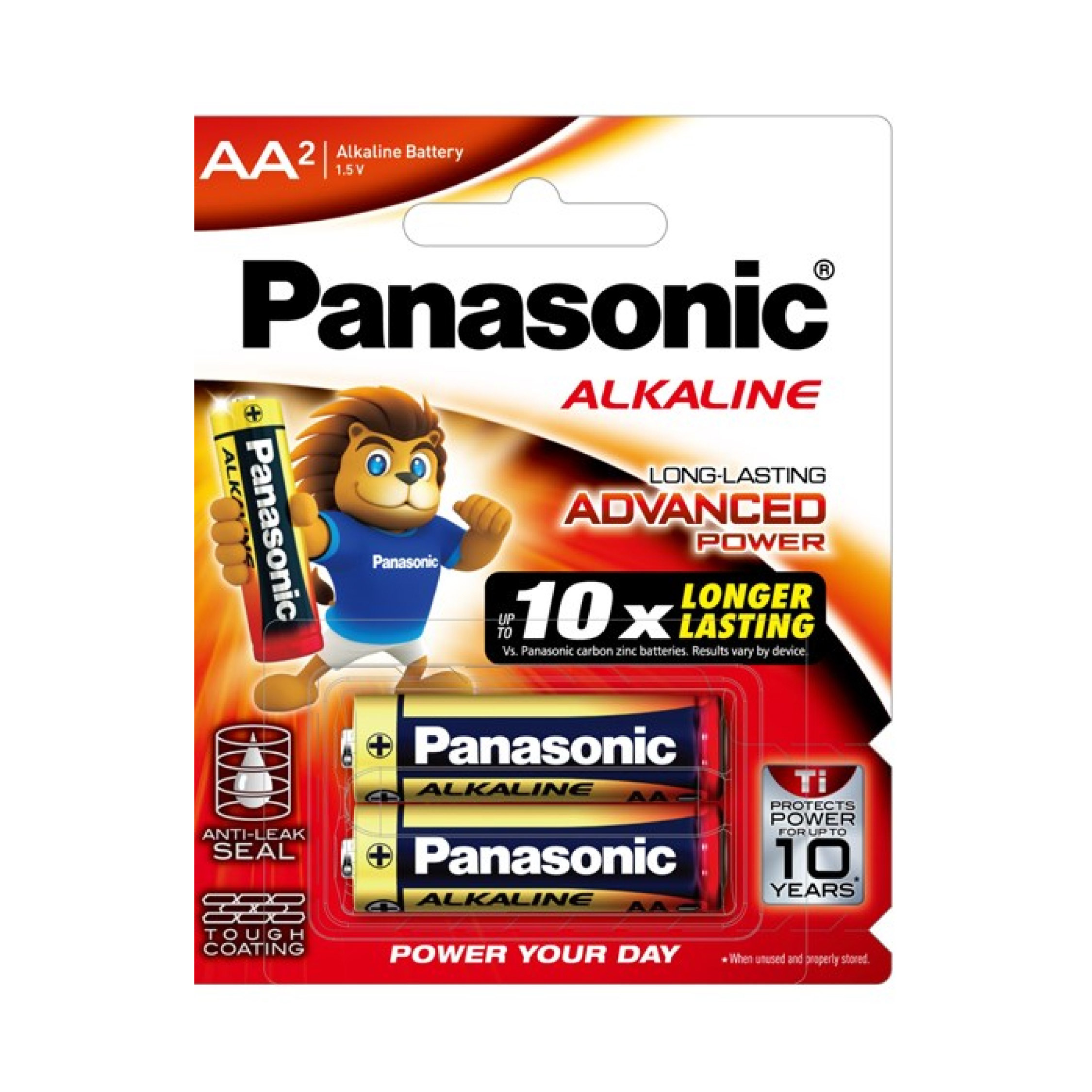 Panasonic 樂聲鹼性電池 LR-6T (AA) - 2粒裝