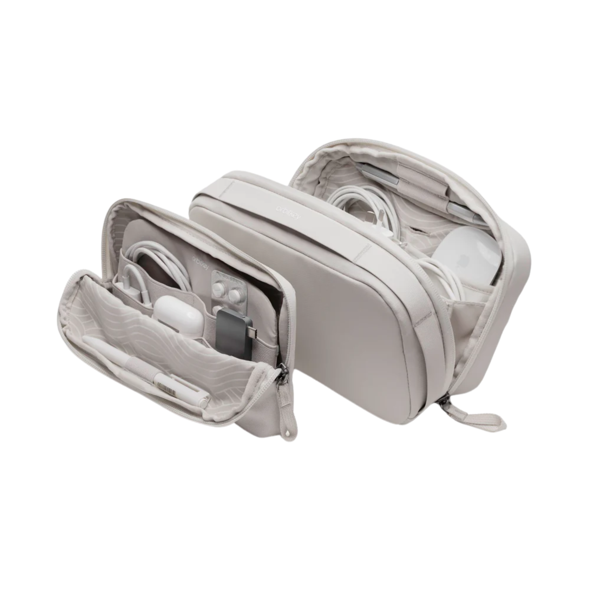 Orbitkey x 收納女王近藤麻理惠聯名 2合1收納包 - 岩白