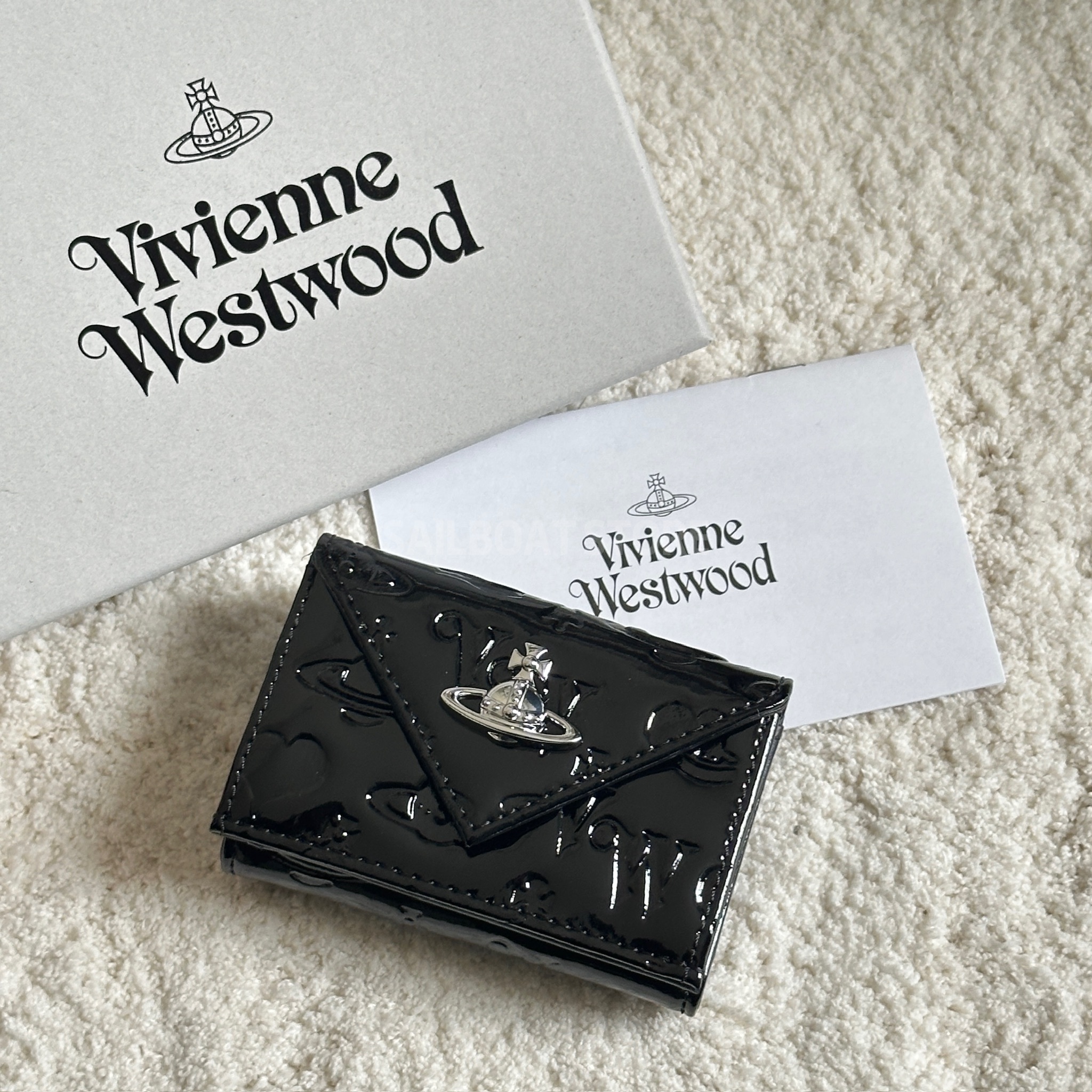 #現貨 VIVIENNE WESTWOOD 情人節限定 漆皮錢包