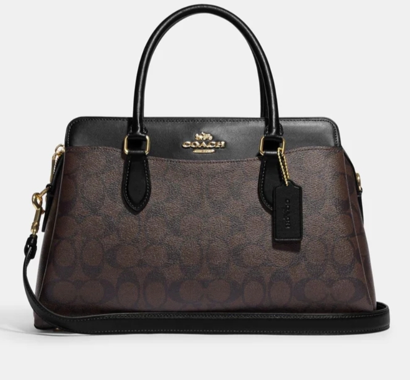 [S] COACH CH174 SIGNATURE MN DARCIE CRYL,IM/BROWN/BLACK, 195031872648 (SCO1072)