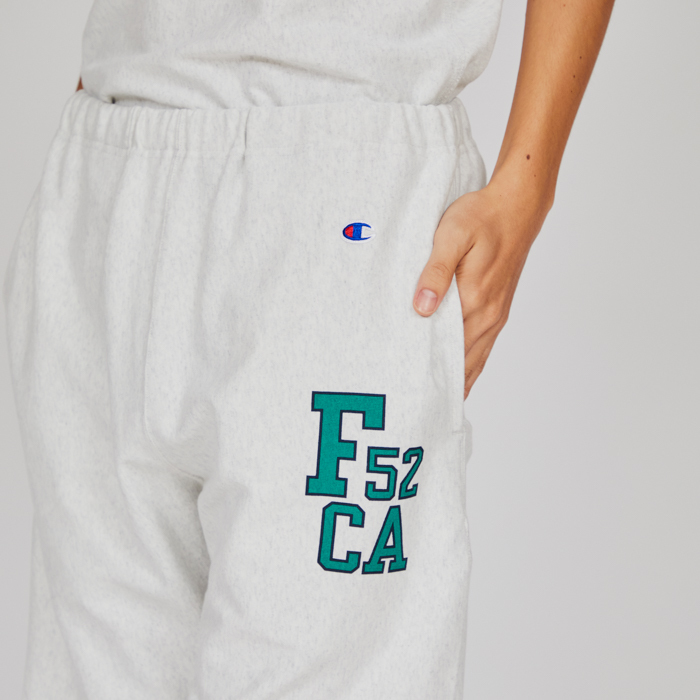 男款-REVERSE WEAVE®系列 9.4oz 厚磅 印花棉質短褲-灰色（C3-B503-810）