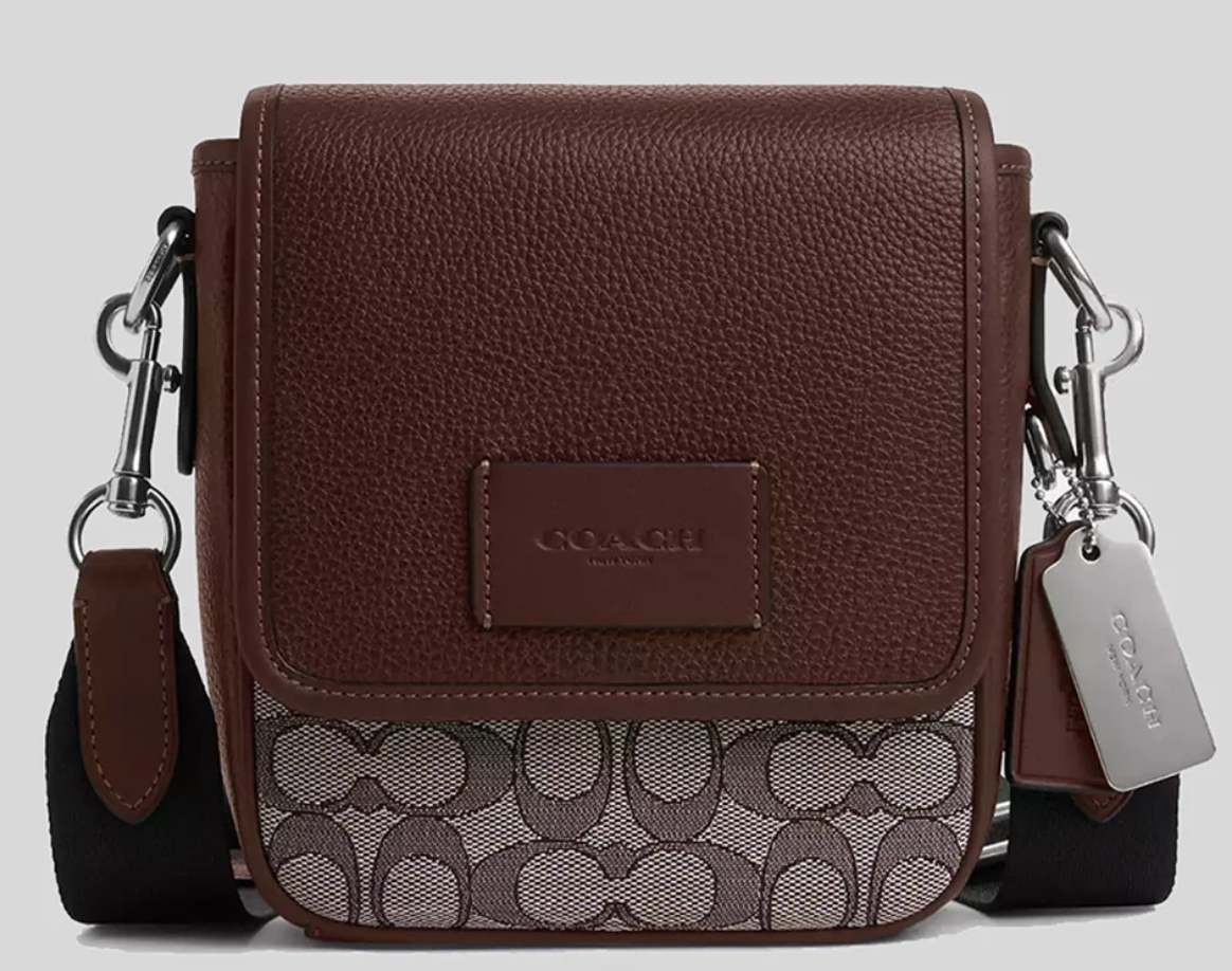 [S] COACH CO915 LUCAS CRO JACQUARD,OAK/MAPLE, 196395405411 (SCO825)