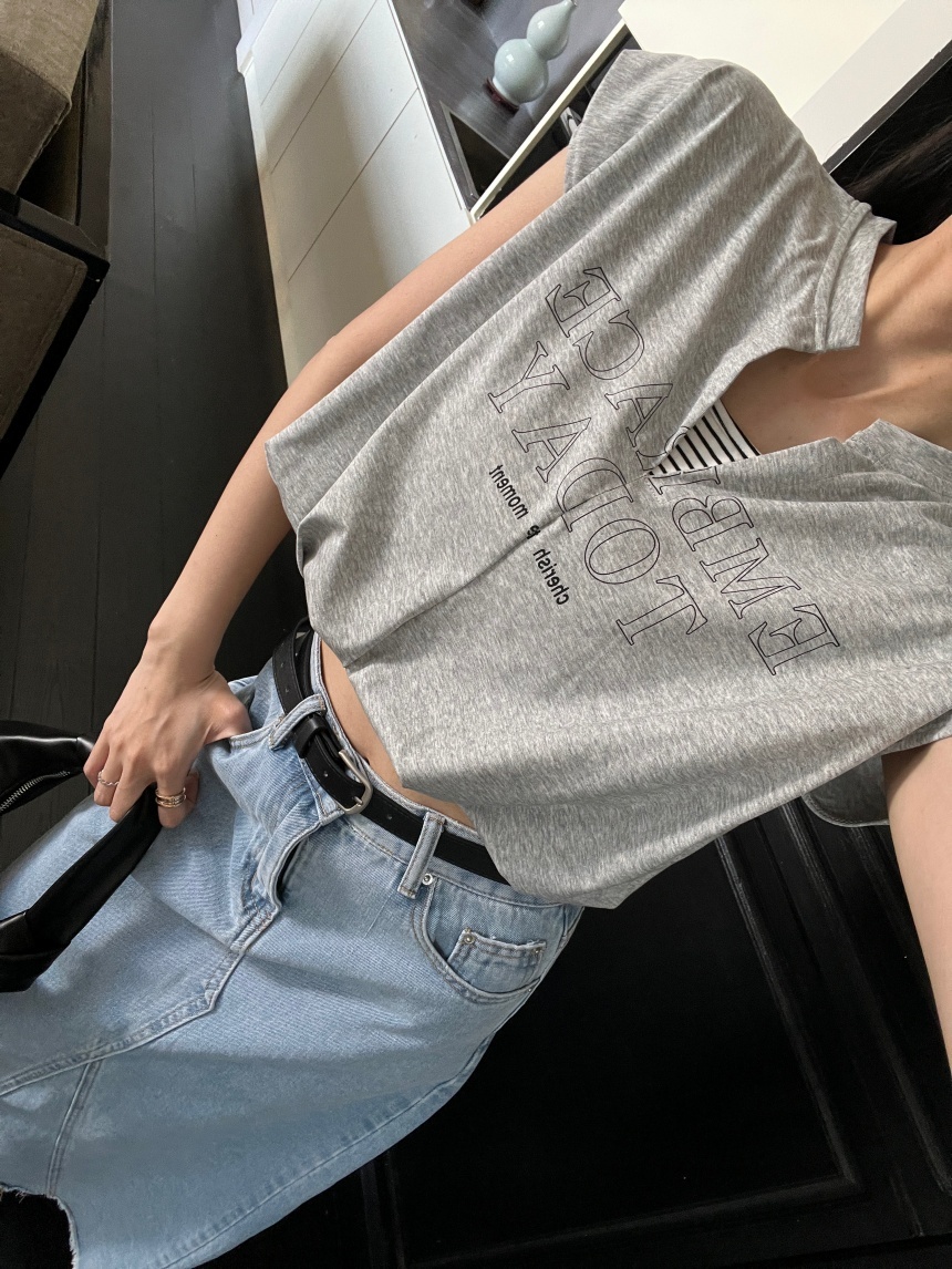 假兩件背心內條紋上衣*3色