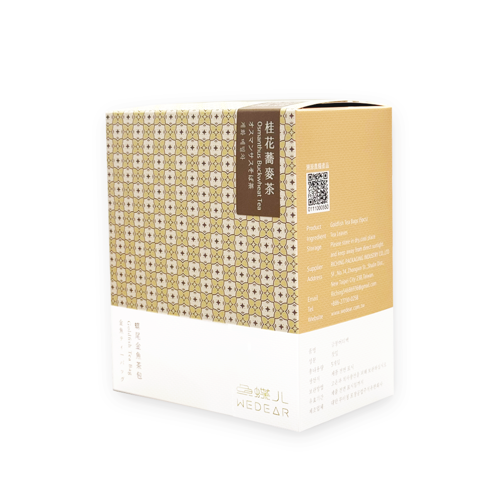 蝶尾金魚茶包小禮盒-桂花蕎麥茶