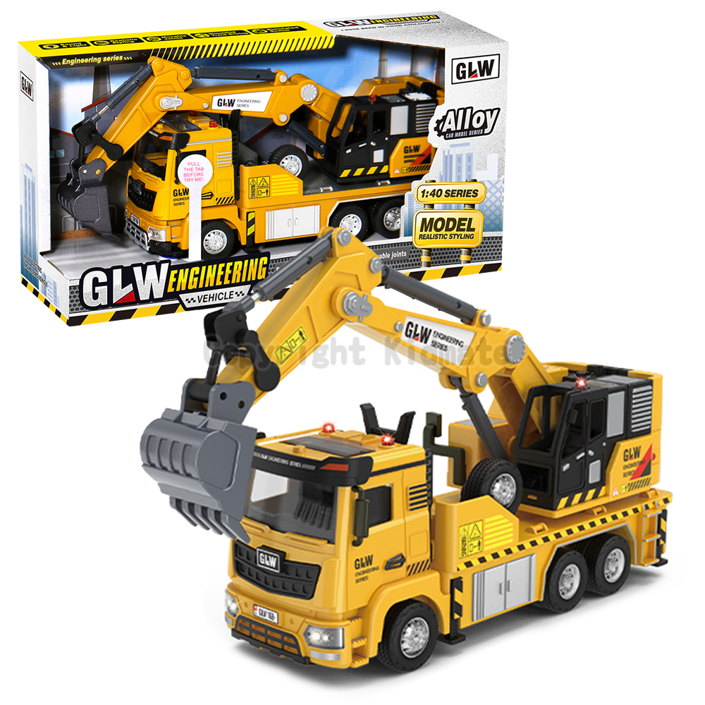 《 KIDMATE 》 1:40 合金迴力怪手車