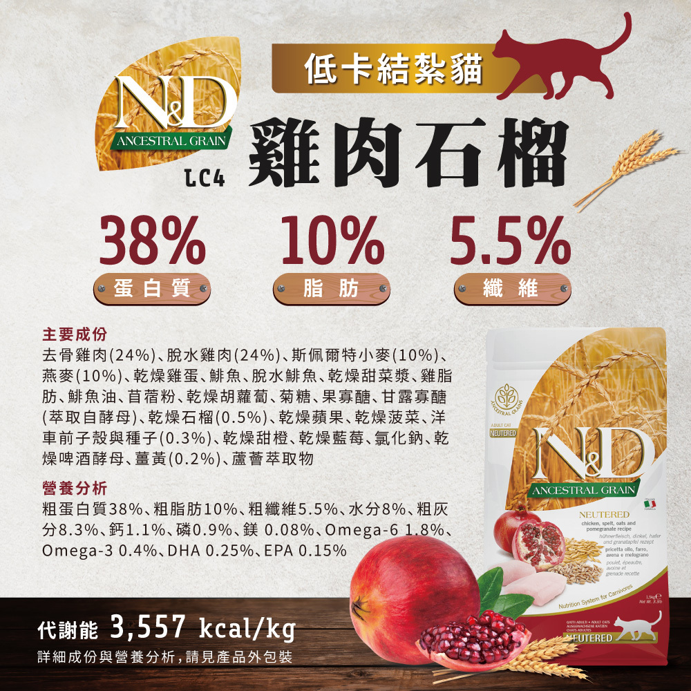 Farmina 法米納 | N&D天然低穀系列  貓咪飼料