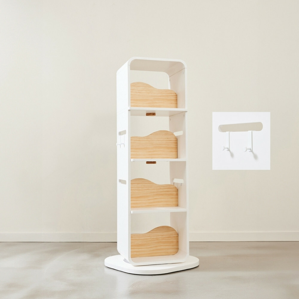 最強兒童旋轉書櫃- 簡質口口轉旋轉書櫃(含掛鉤2入)