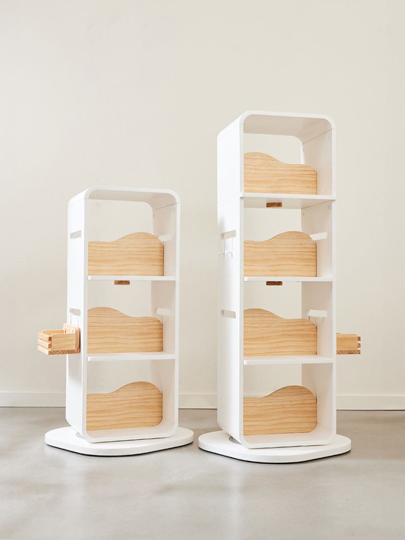 最強兒童旋轉書櫃- 簡質口口轉旋轉書櫃(含掛鉤2入)