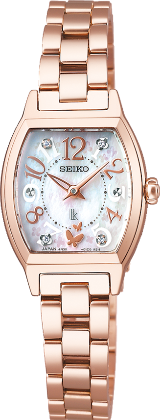 萬年鐘錶 - SEIKO  LUKIA系列 花藝聯名30周年限量珍珠貝鑽石玫瑰金女錶 SSWA014J / 4N30-00X0K  錶徑21MM