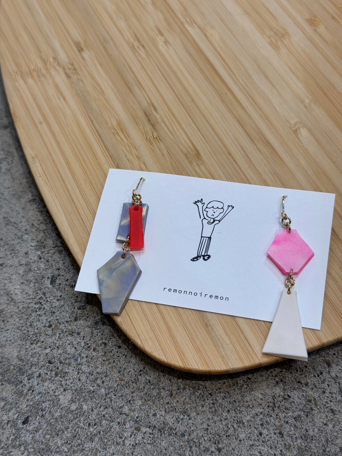 [remonnoiremon] 隨性碎片耳環 | remon29