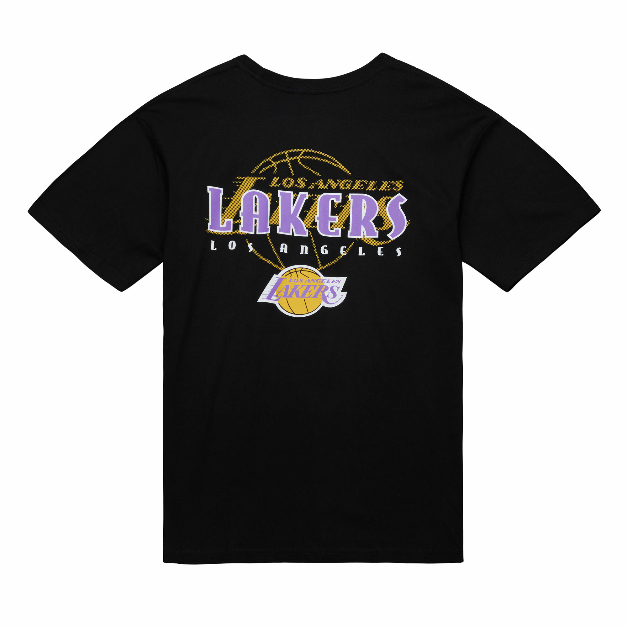 Mitchell & Ness SHOT CLOCK TEE LA LAKERS 黑色 短袖 MN25ATS14LAL [台灣現貨]