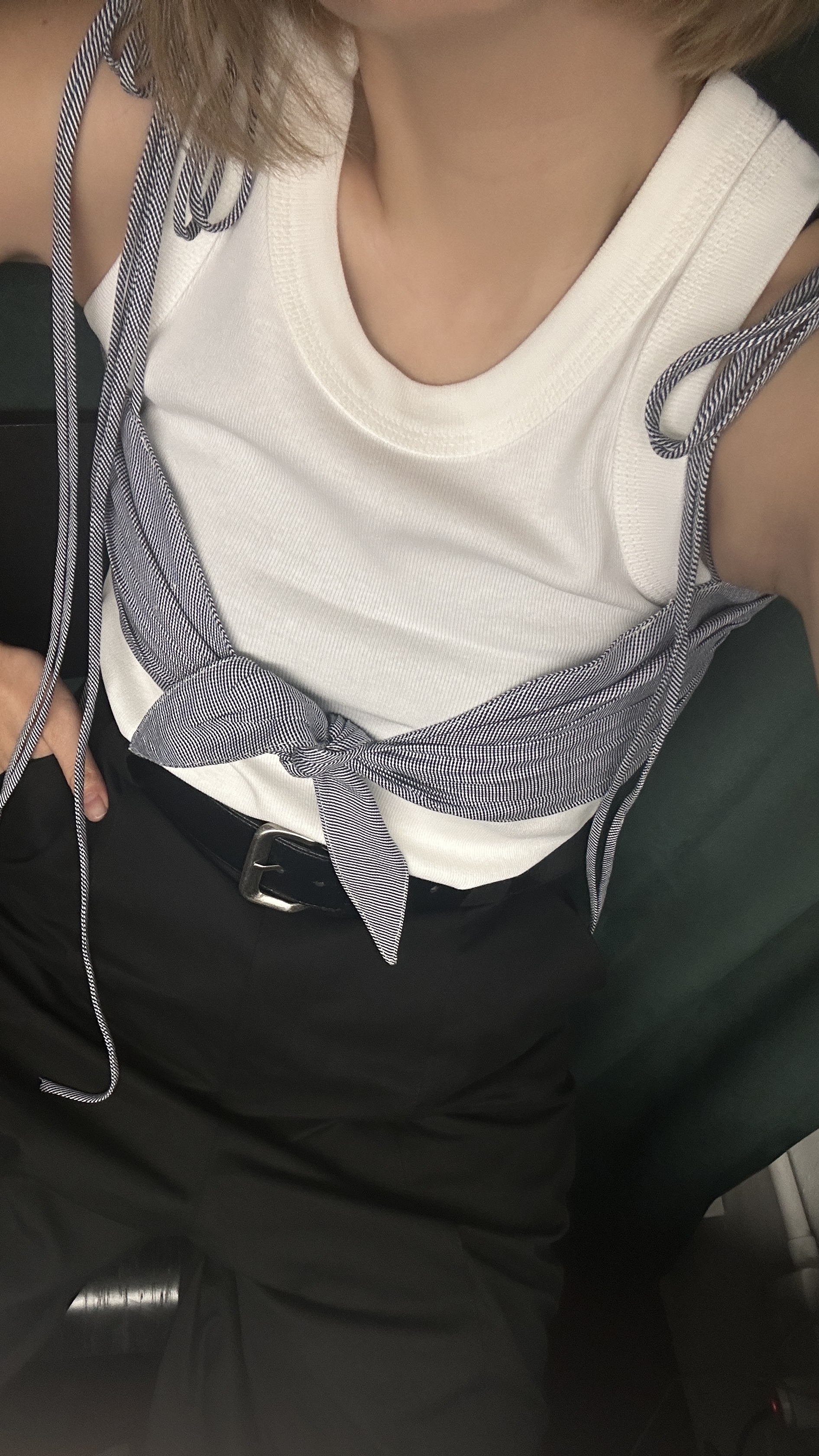 PDDmade Striped Bra Top