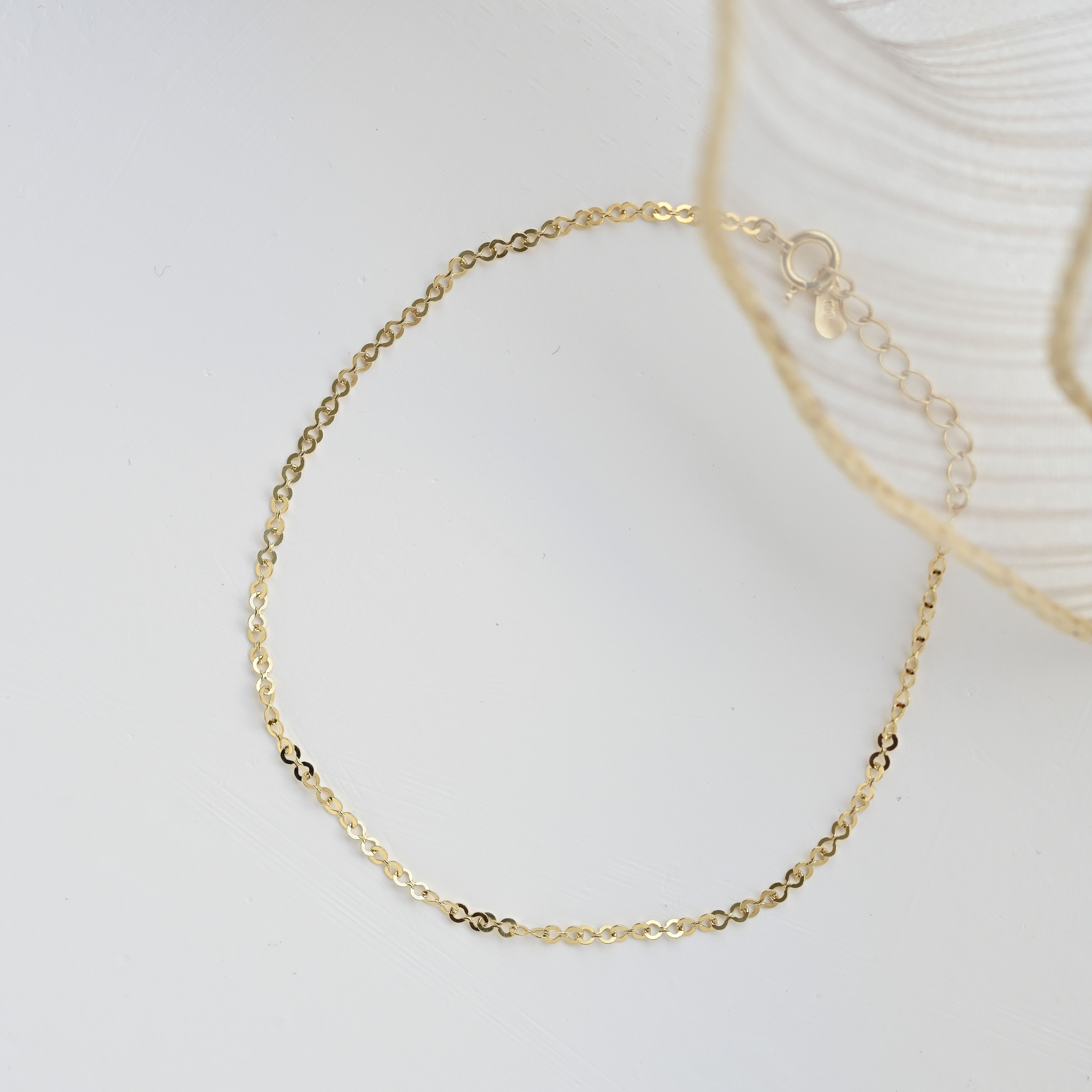 18k Yellow Gold Infinity Chain Bracelet