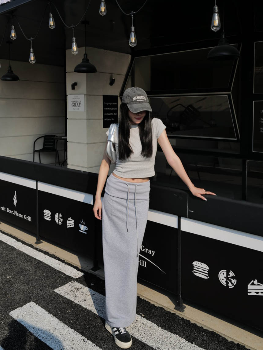 翻褲頭衛衣長裙*3色