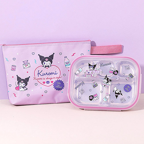 韓國 Kuromi 不鏽鋼分隔餐盤