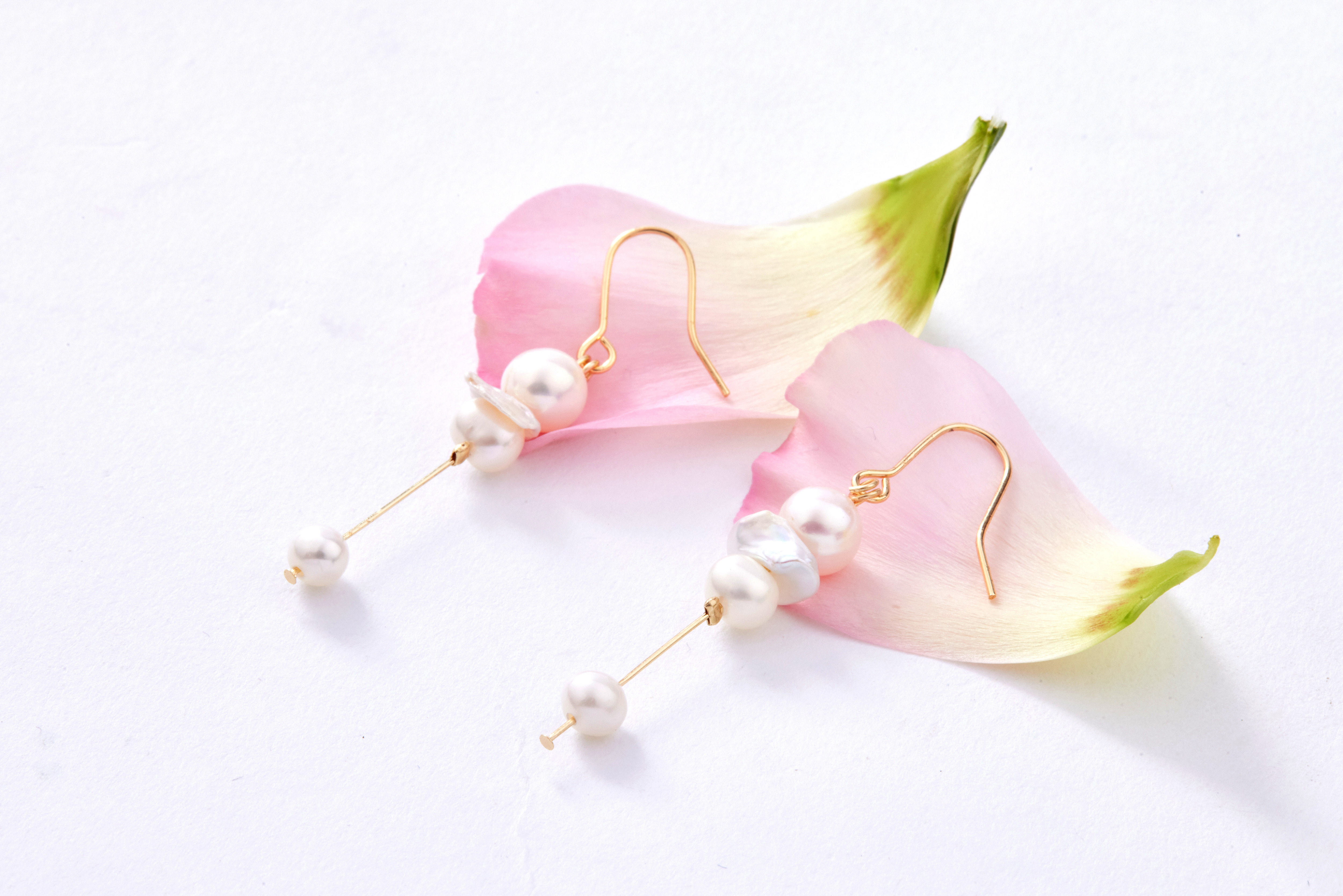 E1852 | 14kgf 淡水珍珠耳環