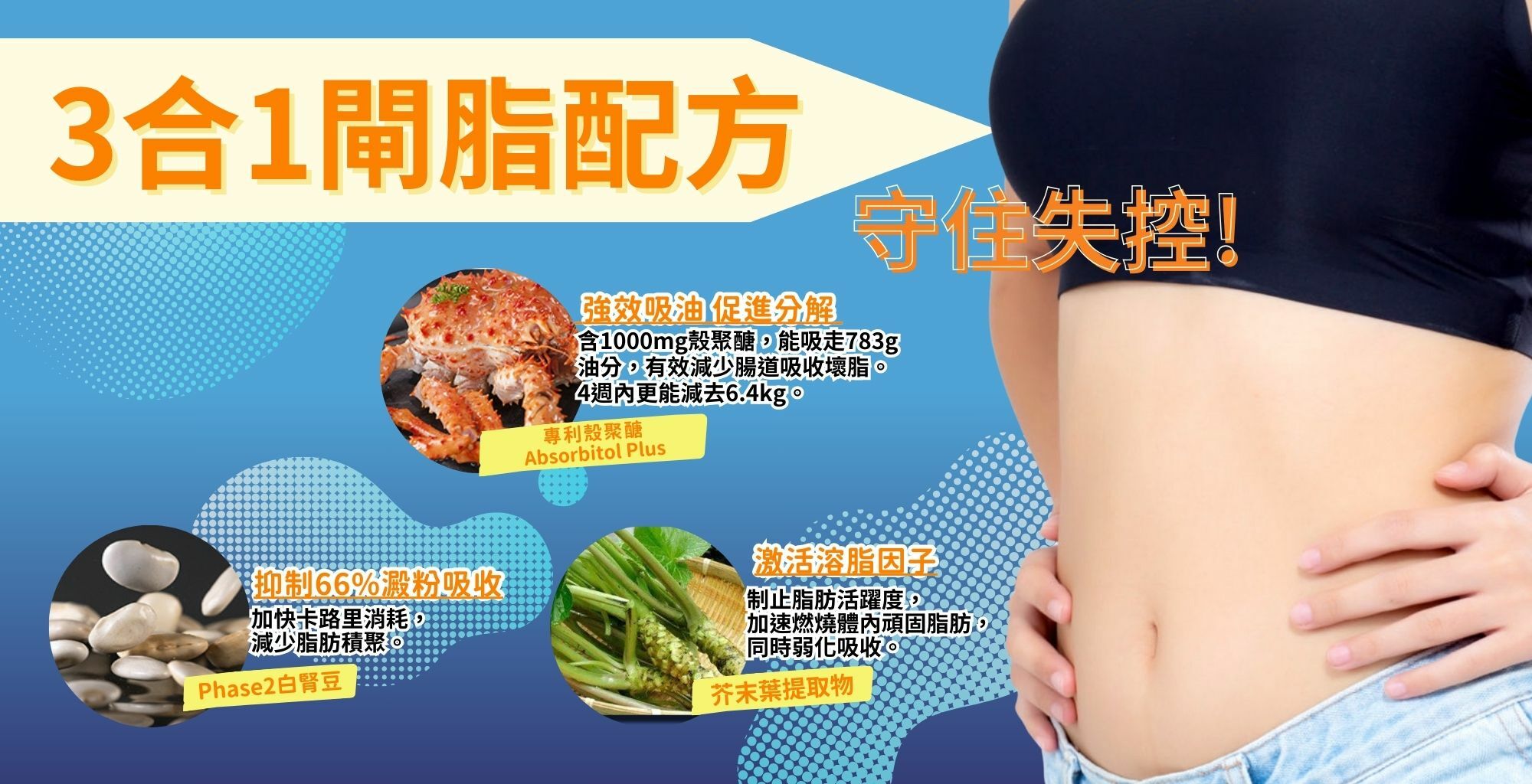 Onakablock, 閘脂防彈丸,3倍吸油, 閘脂,張景淳,萬寧,纖腰止肥,收腩