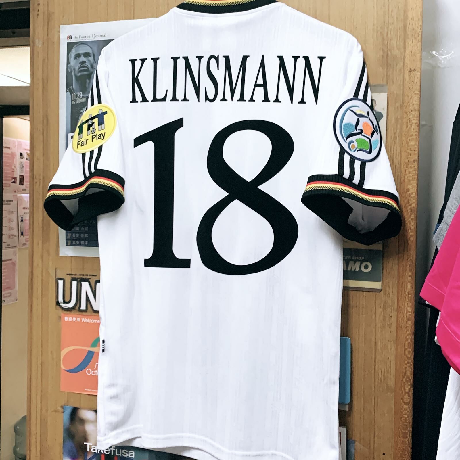 1996 Germany Retro Home Shirt with Nameset & Patch