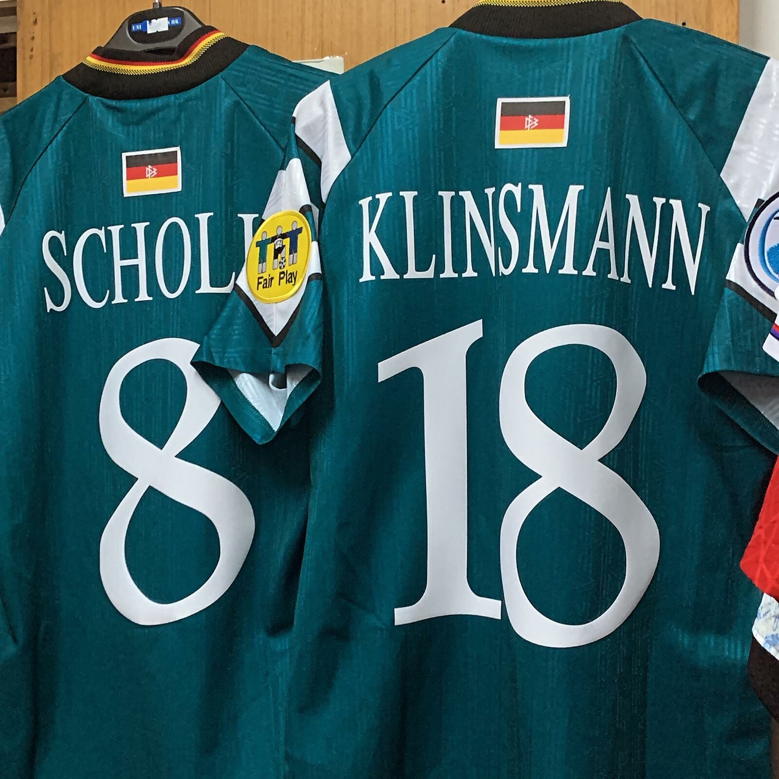 1996 Germany Retro Away Shirt with Nameset & Patch