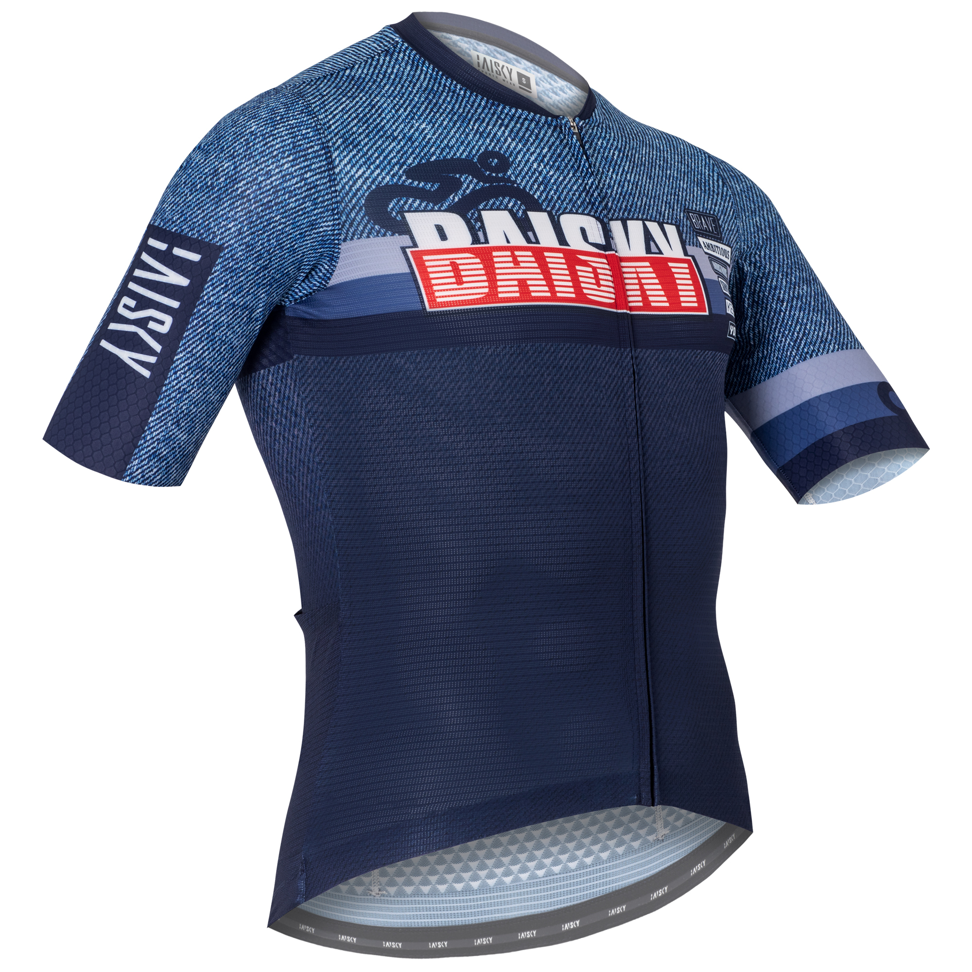 男款空力短車衣 堅定 藍