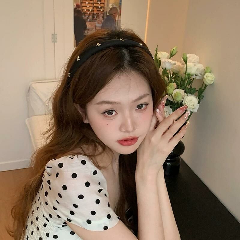 [2 FOR RM10] INS Style Silver Bow Solid Color Headband