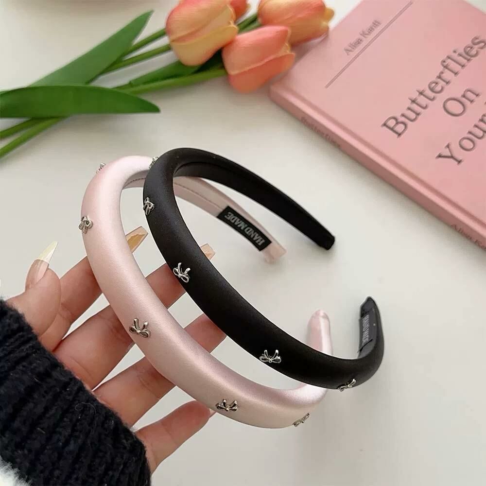 [2 FOR RM10] INS Style Silver Bow Solid Color Headband