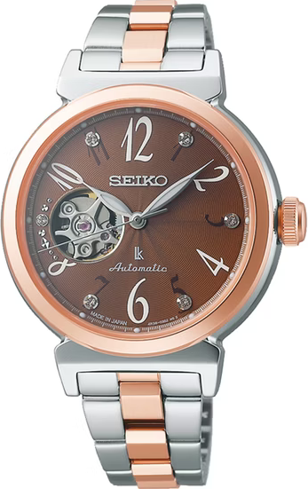 萬年鐘錶 - SEIKO 日本精工錶 LUKIA 系列 甜美氣質開芯視窗機械女錶  SSVM062J / 4R38-02N0B  錶徑 34.6MM
