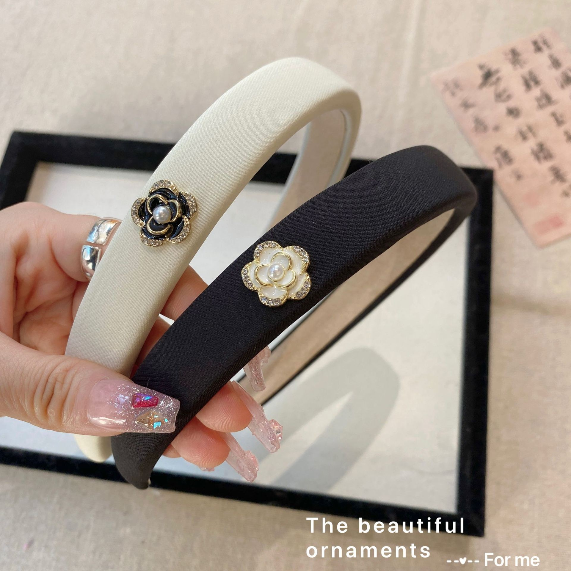 [2 FOR RM10] Elegant Velvet Camellia Headband