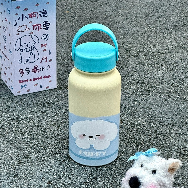 900ML Cute Portable Thermal Bottle 316 Stainless Steel