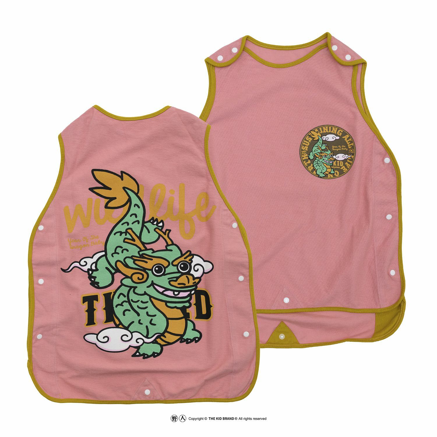 KID ® 朵朵龍寶防踢被(背心)